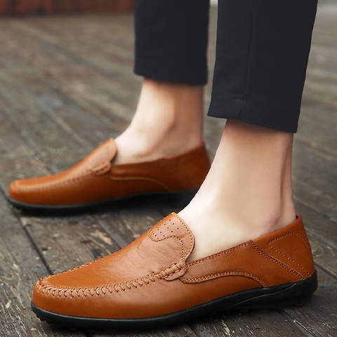 Cowhide loafers
